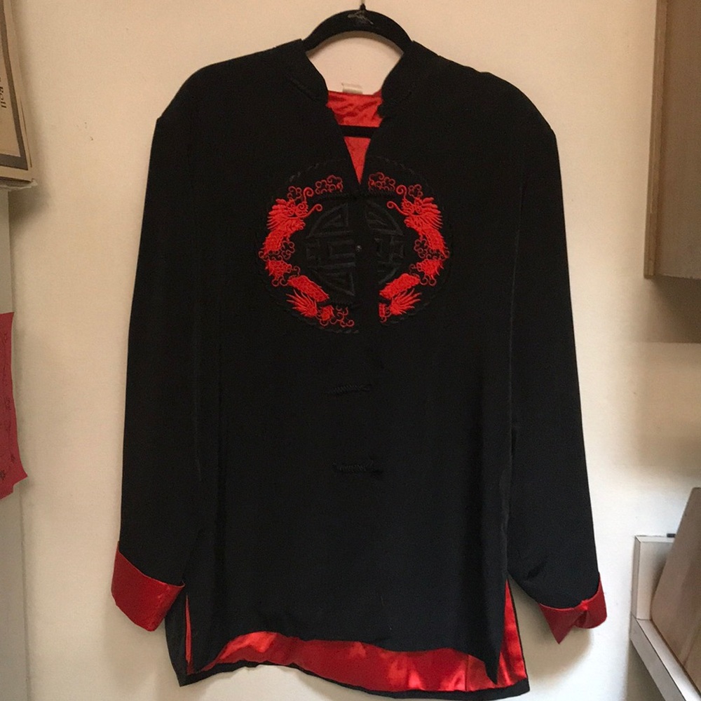 Minh Thanh 100% Silk dragon Coat
